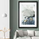 Ocean Splash I Indigo Version by PI Studio on GIANT ART - blue abstract