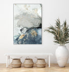 Ocean Splash I Indigo Version by PI Studio on GIANT ART - blue abstract