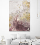 Ocean Splash II Burgundy Version by PI Studio on GIANT ART - gold abstract