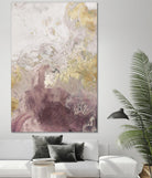 Ocean Splash II Burgundy Version by PI Studio on GIANT ART - gold abstract