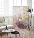 Ocean Splash II Burgundy Version by PI Studio on GIANT ART - gold abstract