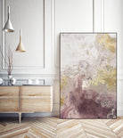 Ocean Splash II Burgundy Version by PI Studio on GIANT ART - gold abstract