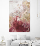 Ocean Splash II Crimson Version by PI Studio on GIANT ART - gold abstract
