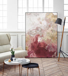 Ocean Splash II Crimson Version by PI Studio on GIANT ART - gold abstract