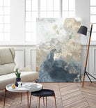 Ocean Splash II Indigo Version by PI Studio on GIANT ART - gold abstract
