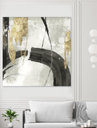 Black Ink I Gold Version by PI Studio on GIANT ART - black abstract