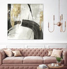 Black Ink I Gold Version by PI Studio on GIANT ART - black abstract