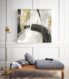 Black Ink I Gold Version by PI Studio on GIANT ART - black abstract