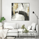 Black Ink I Gold Version by PI Studio on GIANT ART - black abstract