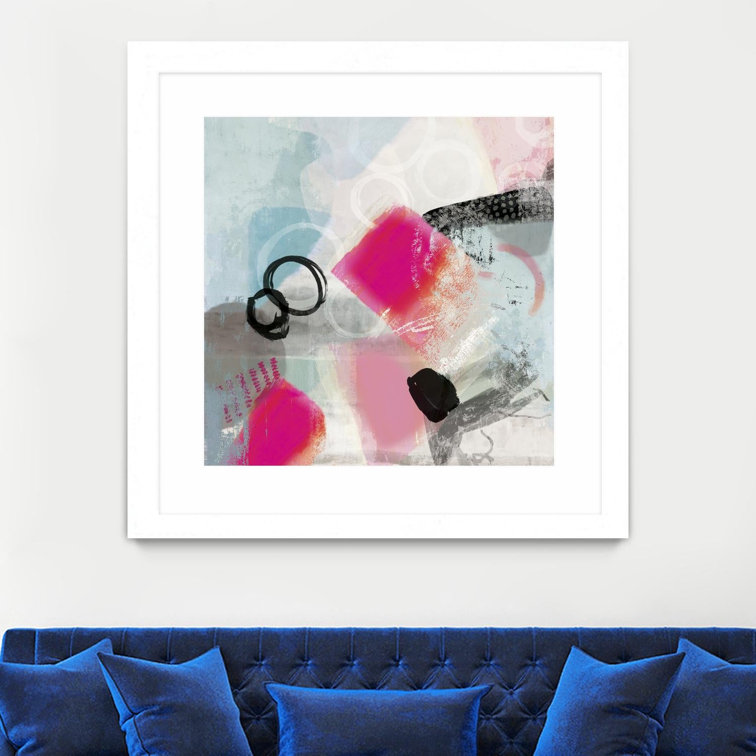 Rush by PI Studio on GIANT ART - cyan abstract