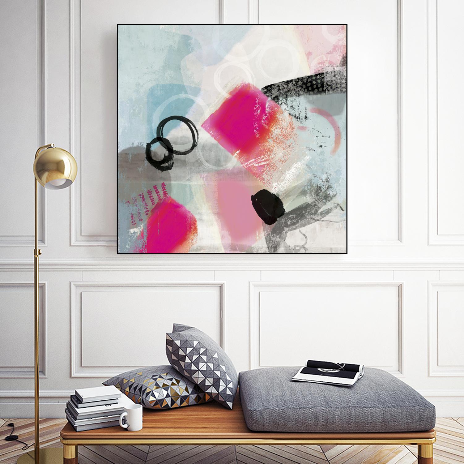 Rush by PI Studio on GIANT ART - cyan abstract