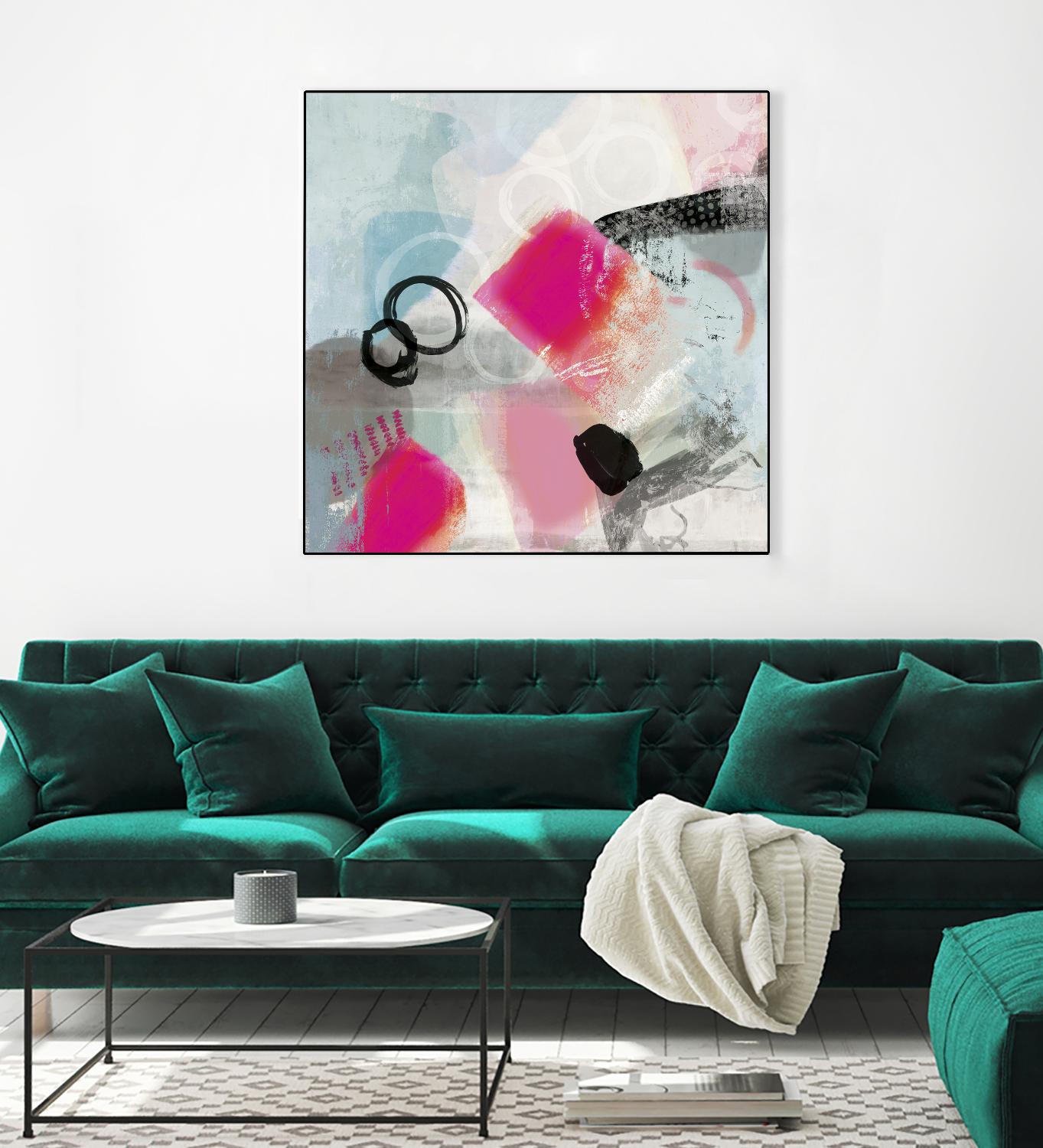 Rush by PI Studio on GIANT ART - cyan abstract