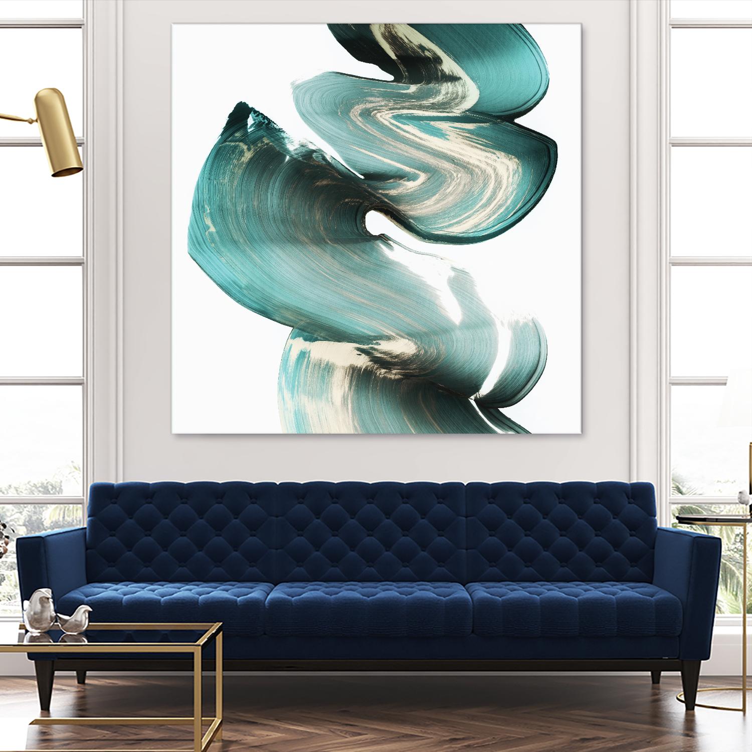 Swirl I by PI Studio on GIANT ART - white abstract