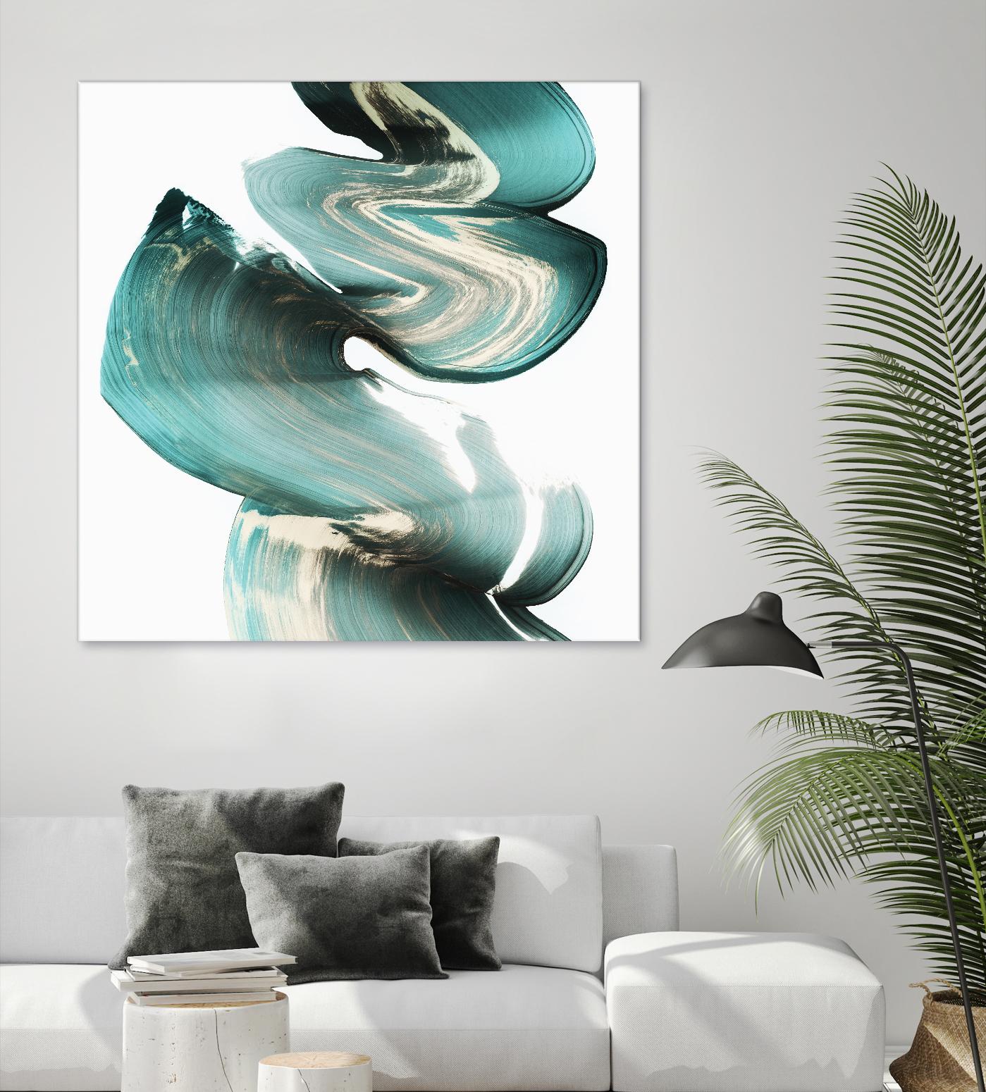 Swirl I by PI Studio on GIANT ART - white abstract