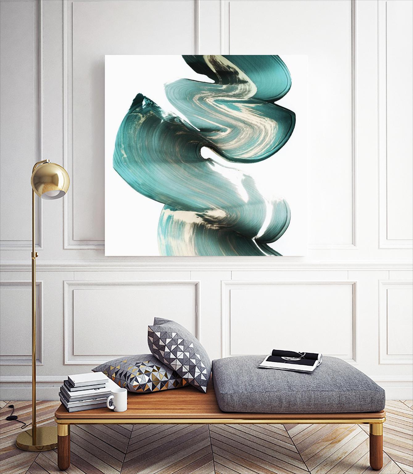 Swirl I by PI Studio on GIANT ART - white abstract