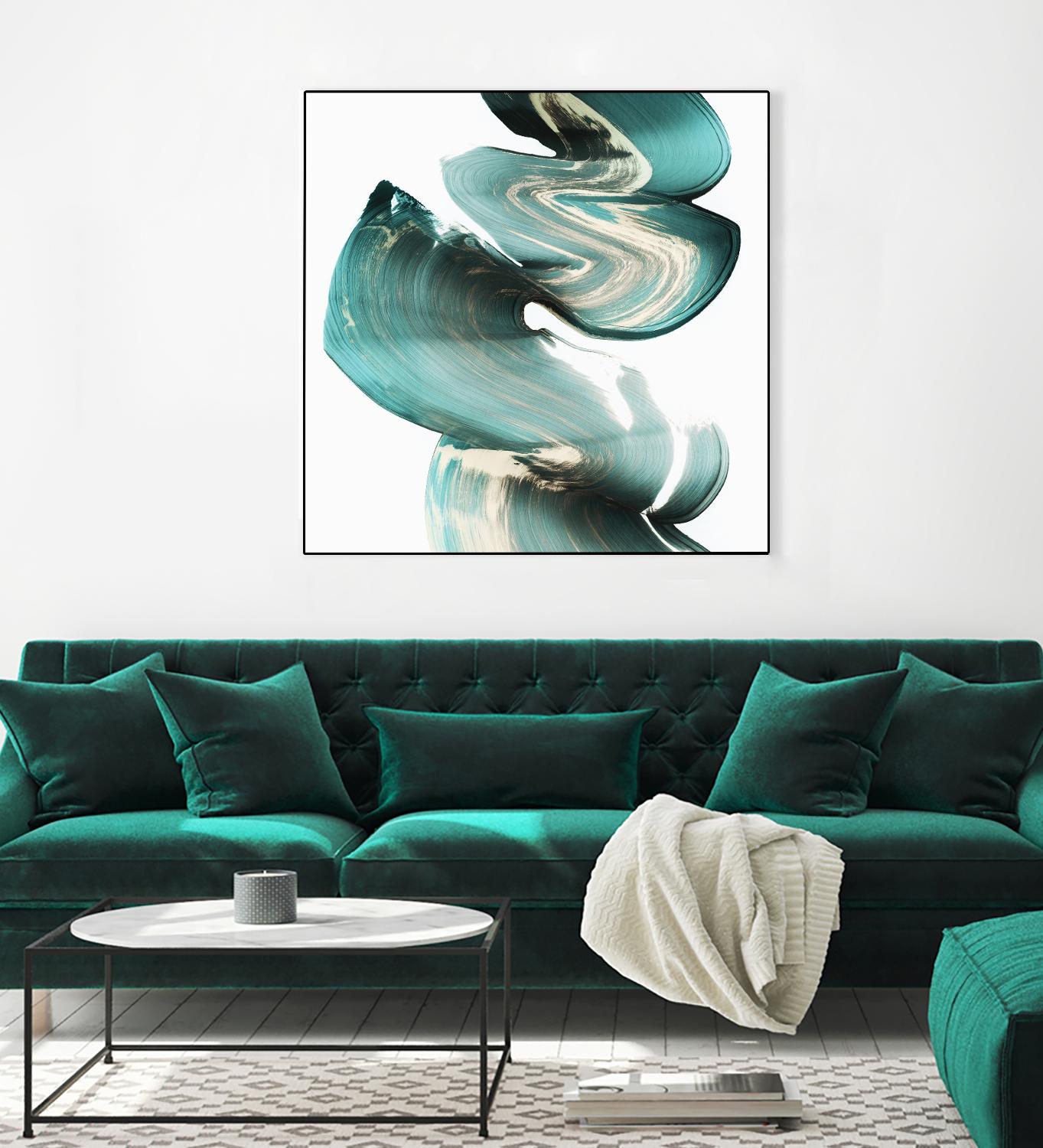 Swirl I by PI Studio on GIANT ART - white abstract