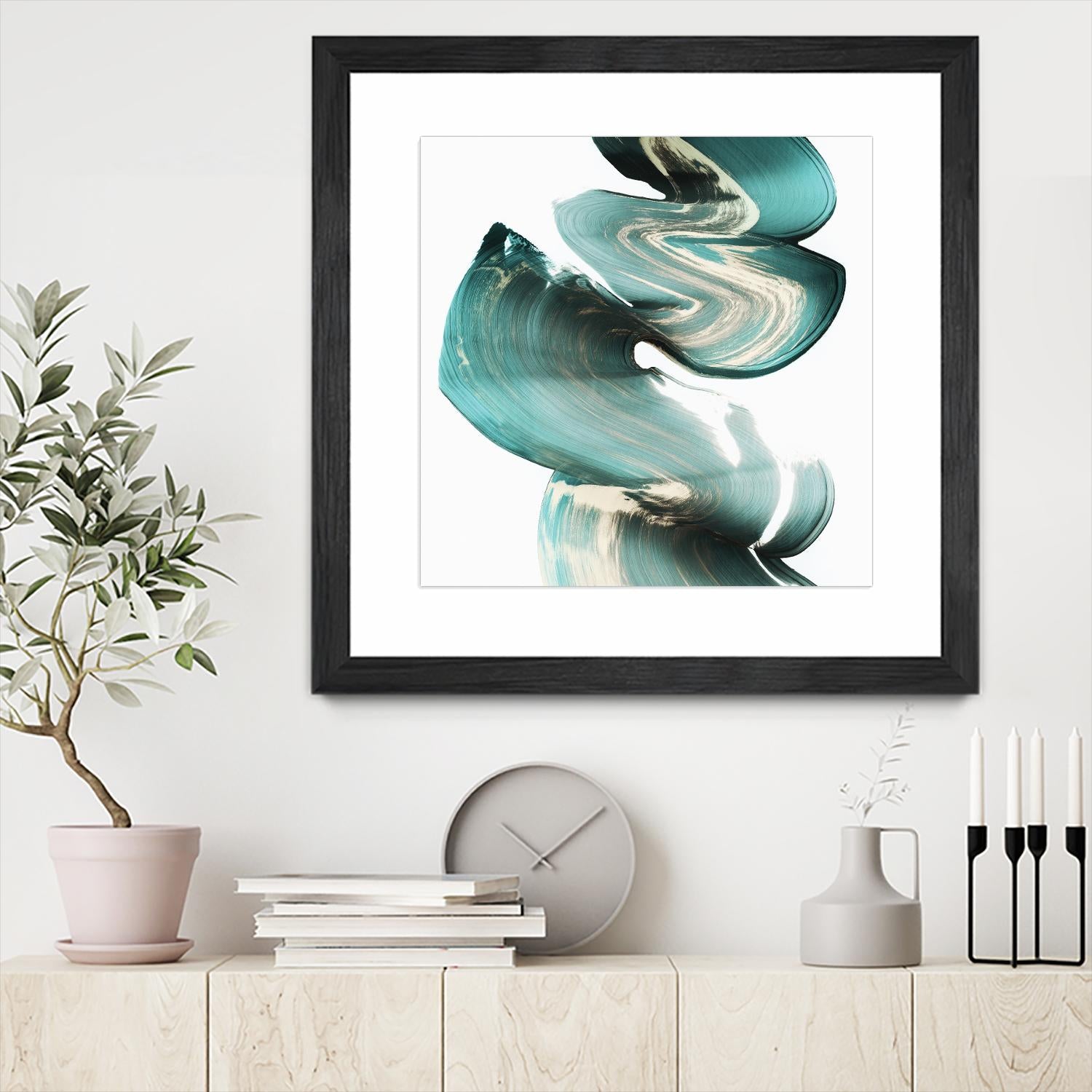 Swirl I by PI Studio on GIANT ART - white abstract