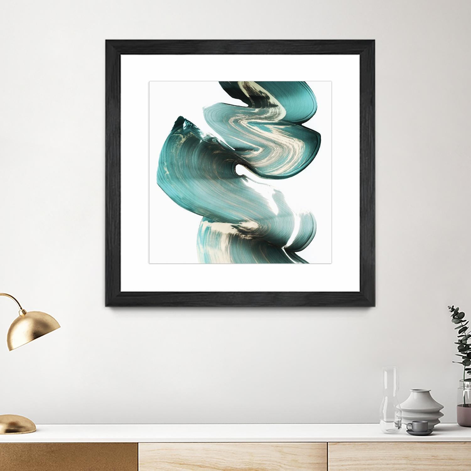 Swirl I by PI Studio on GIANT ART - white abstract