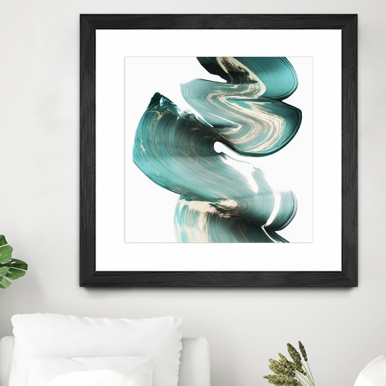 Swirl I by PI Studio on GIANT ART - white abstract