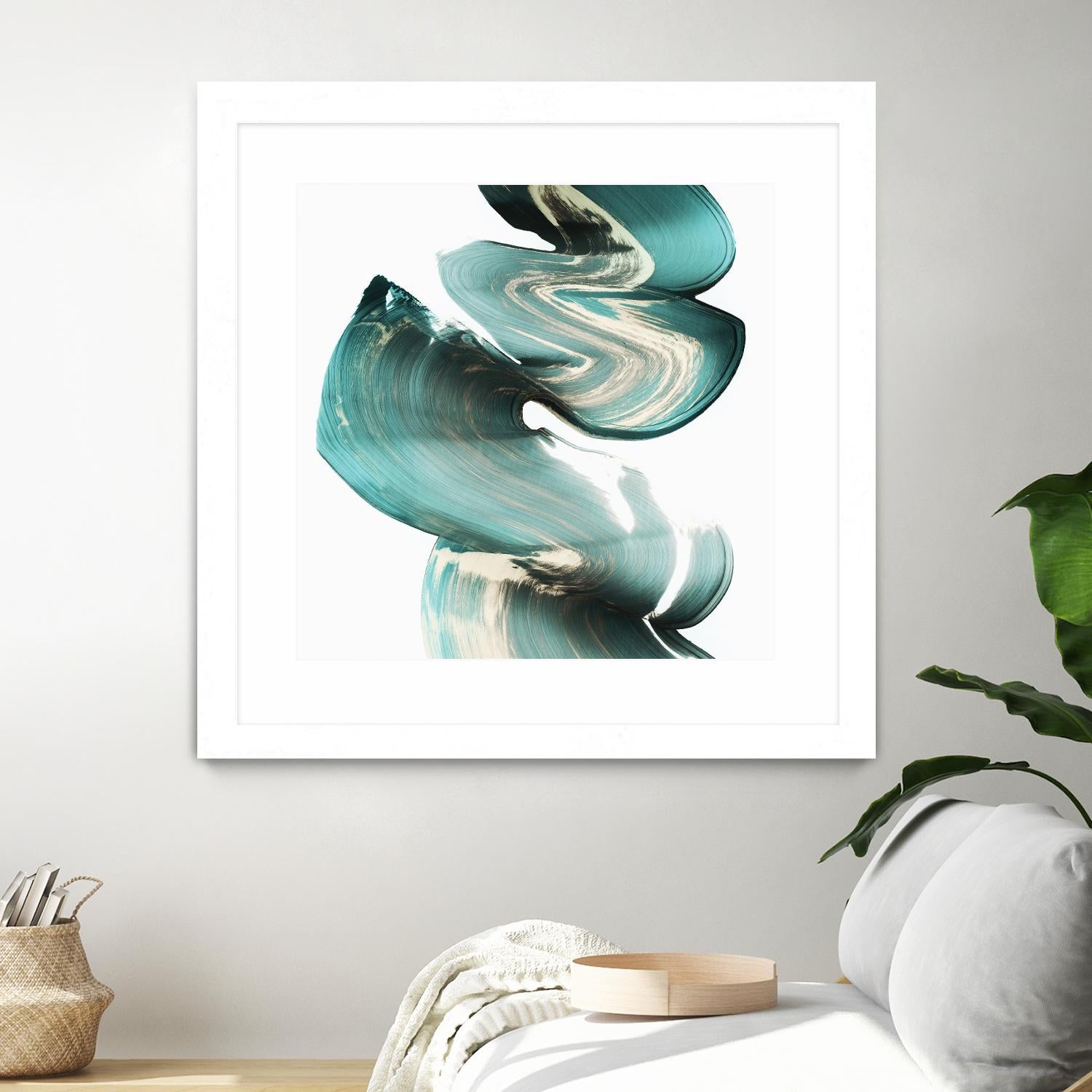 Swirl I by PI Studio on GIANT ART - white abstract