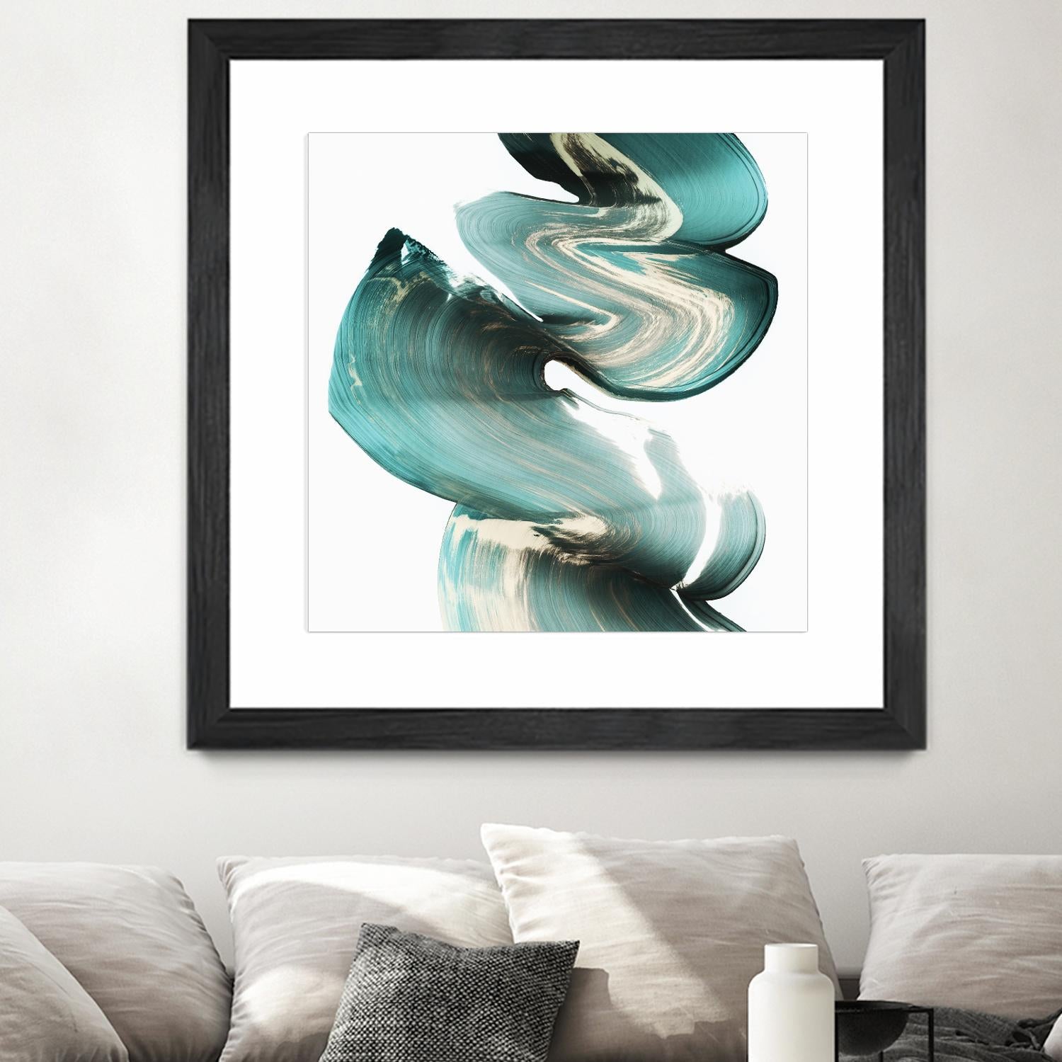 Swirl I by PI Studio on GIANT ART - white abstract