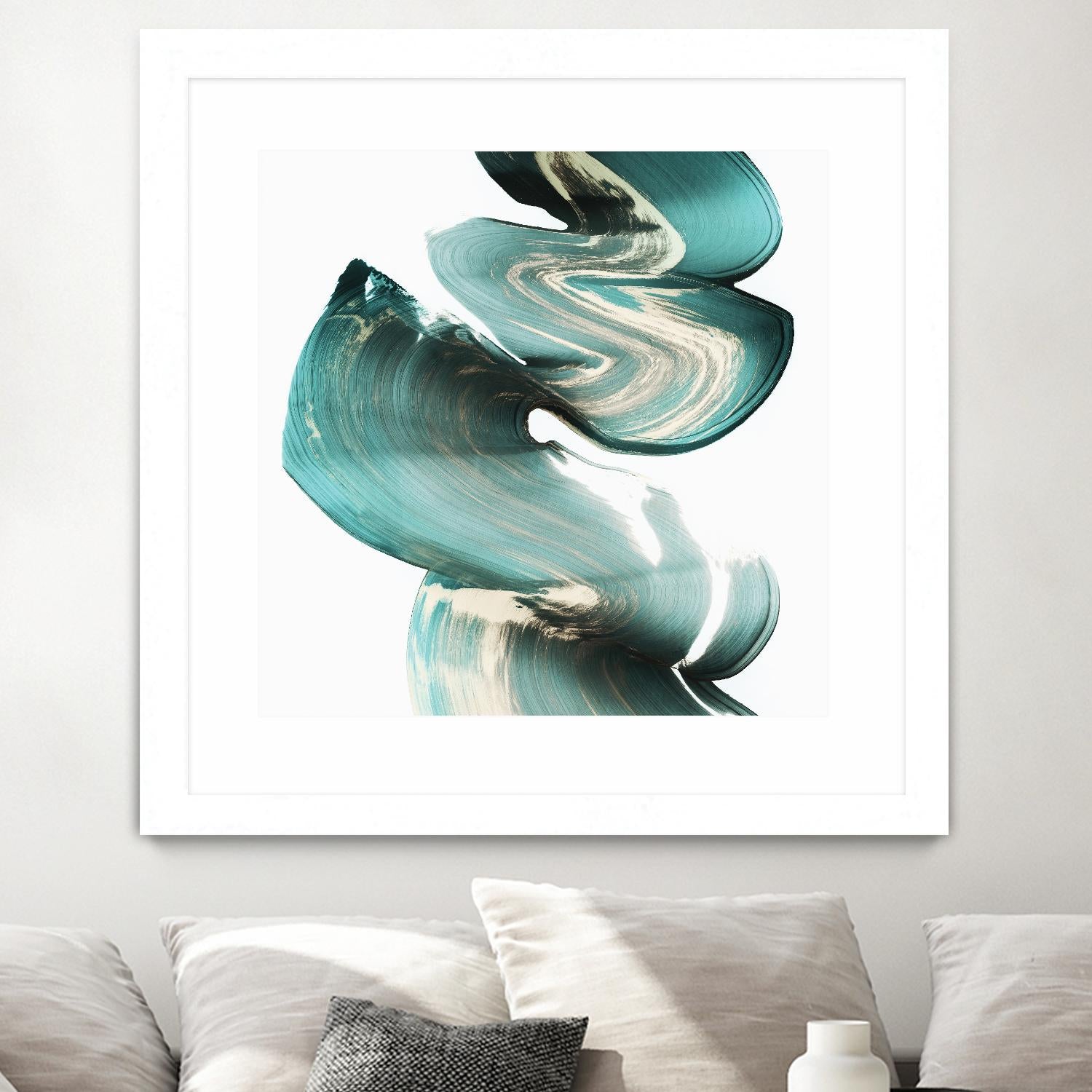 Swirl I by PI Studio on GIANT ART - white abstract