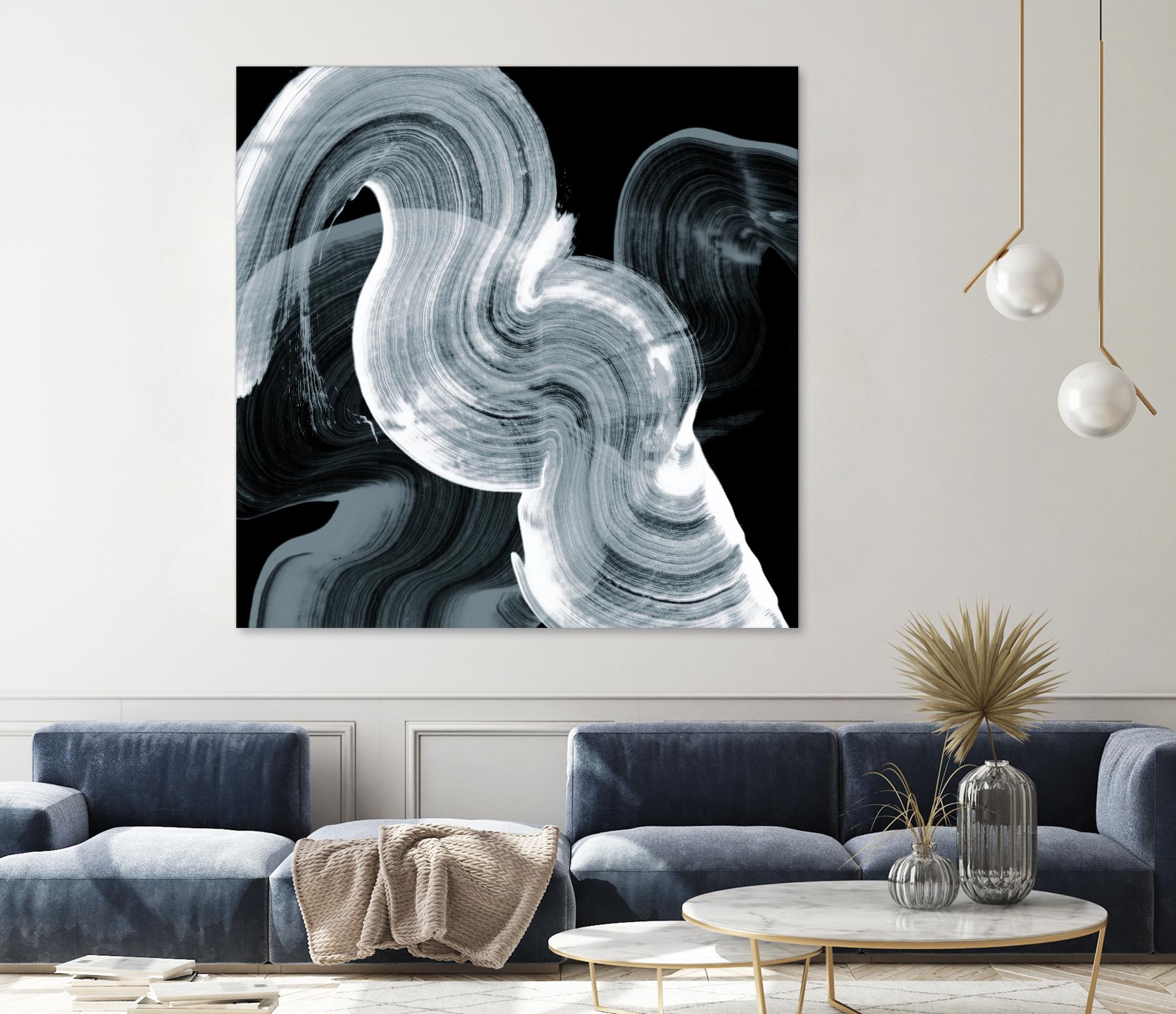 Swirl II by PI Studio on GIANT ART - white abstract