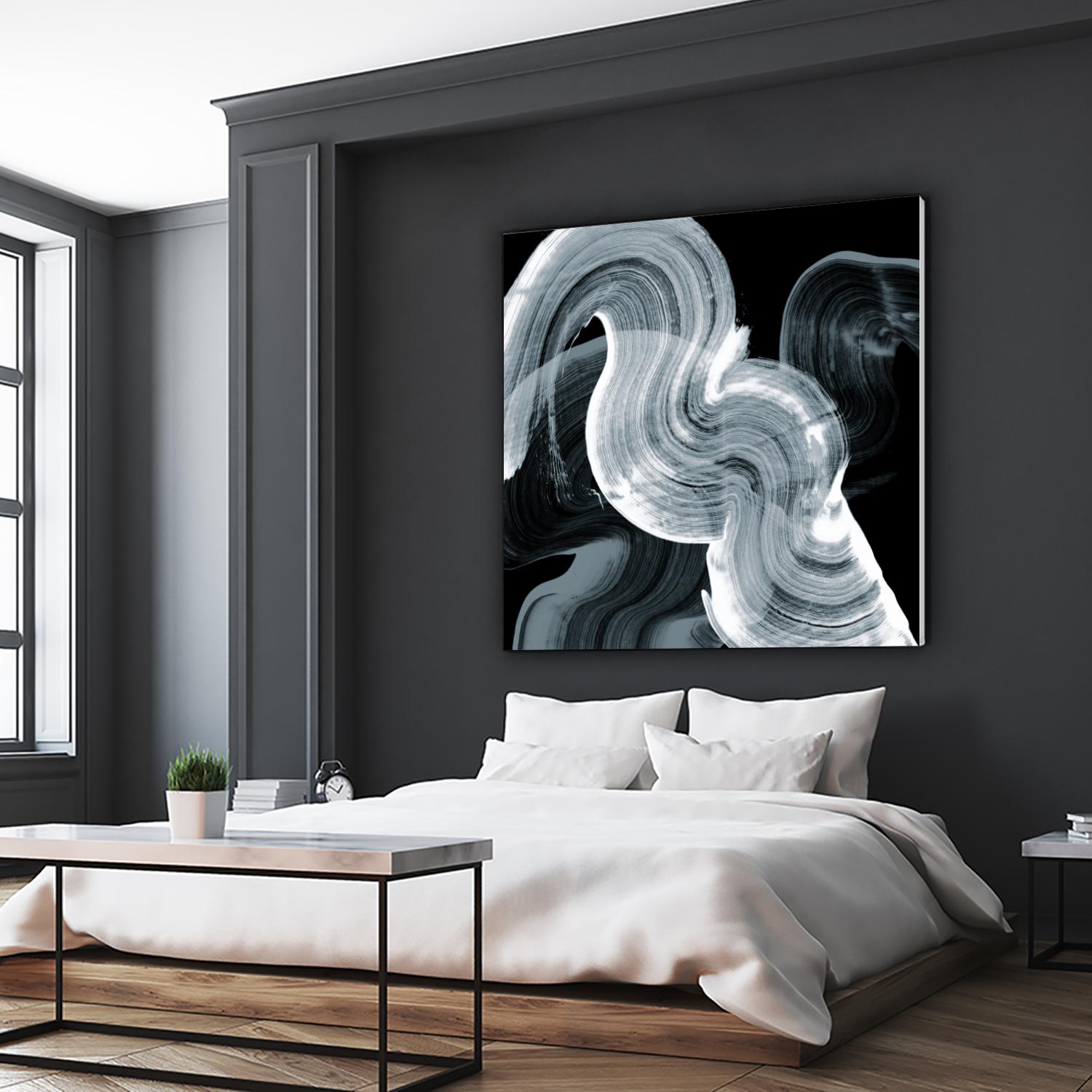 Swirl II by PI Studio on GIANT ART - white abstract