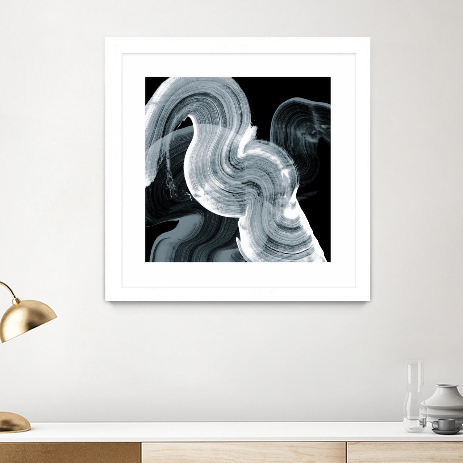 Swirl II by PI Studio on GIANT ART - white abstract