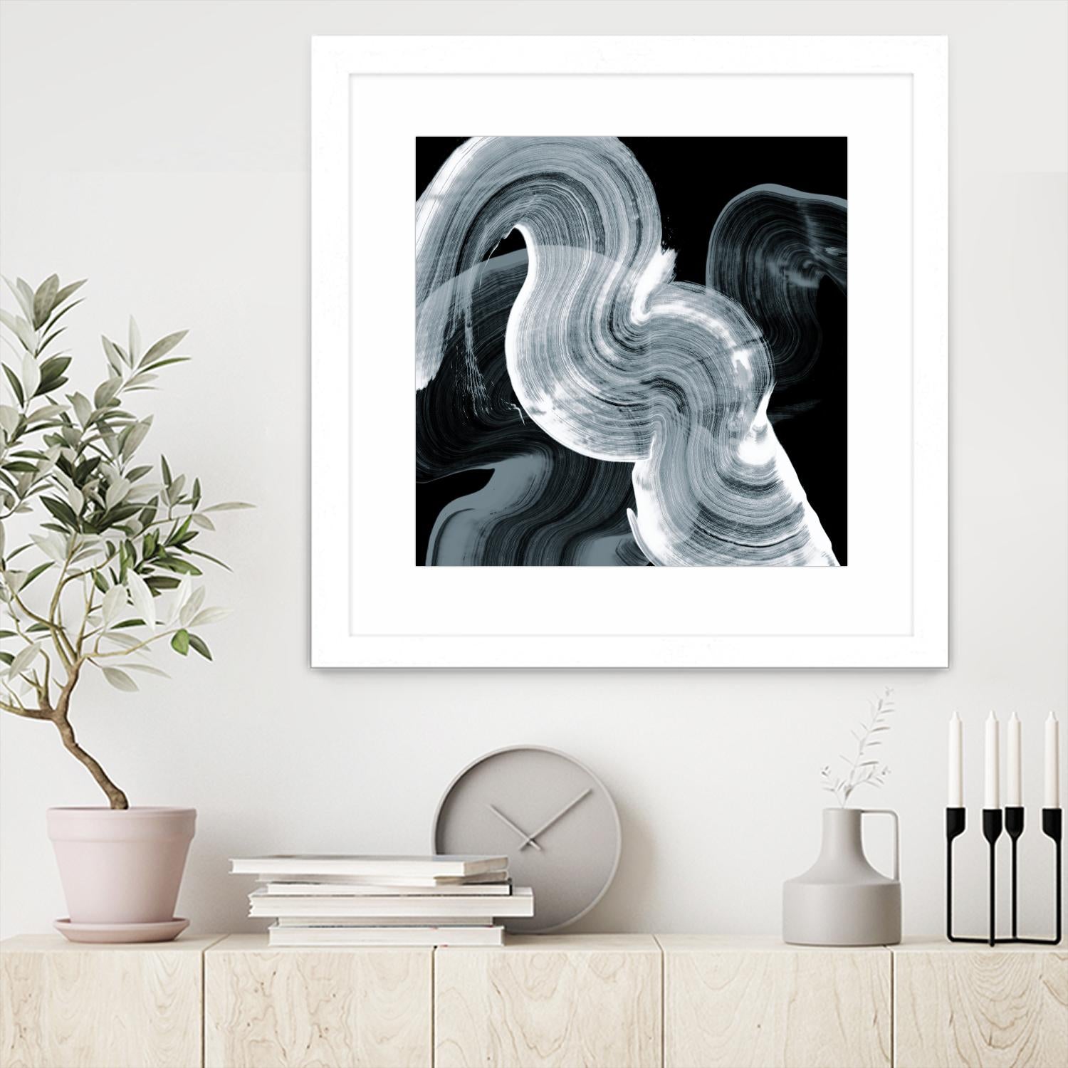 Swirl II by PI Studio on GIANT ART - white abstract