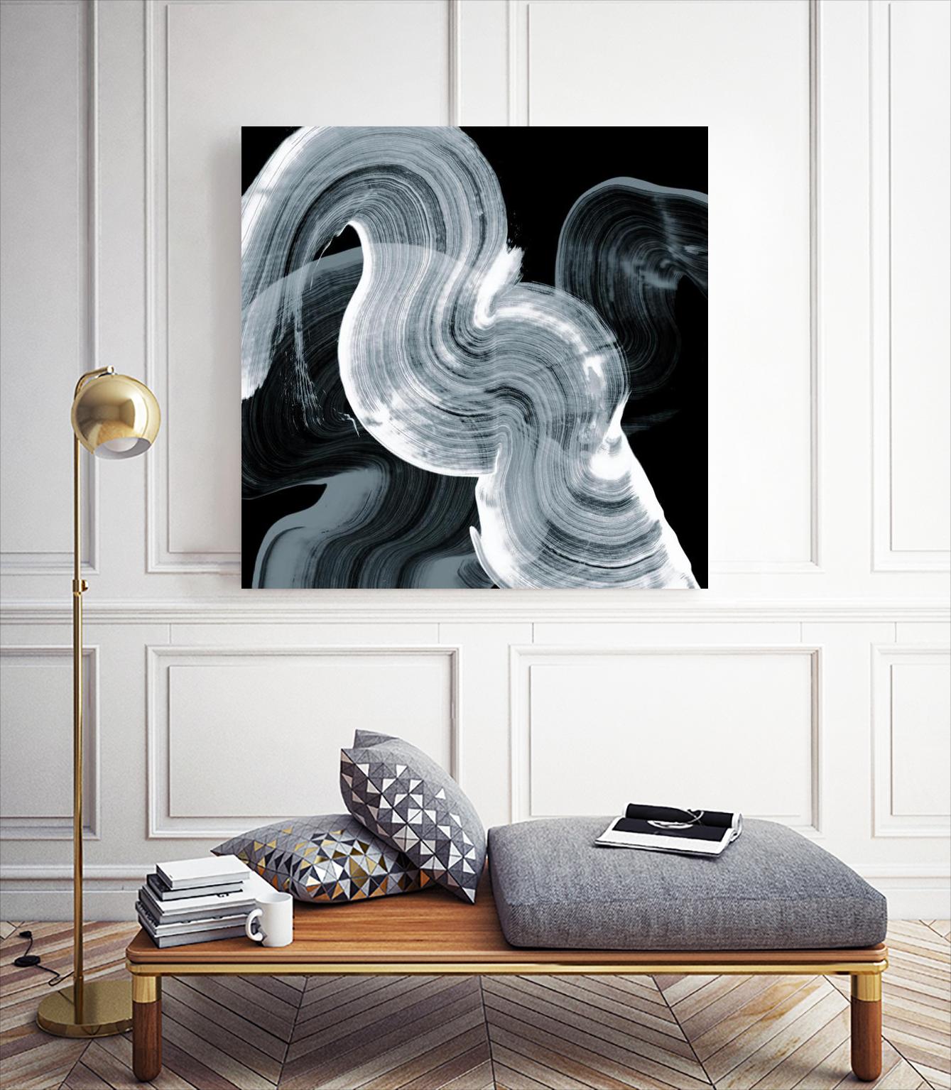 Swirl II by PI Studio on GIANT ART - white abstract