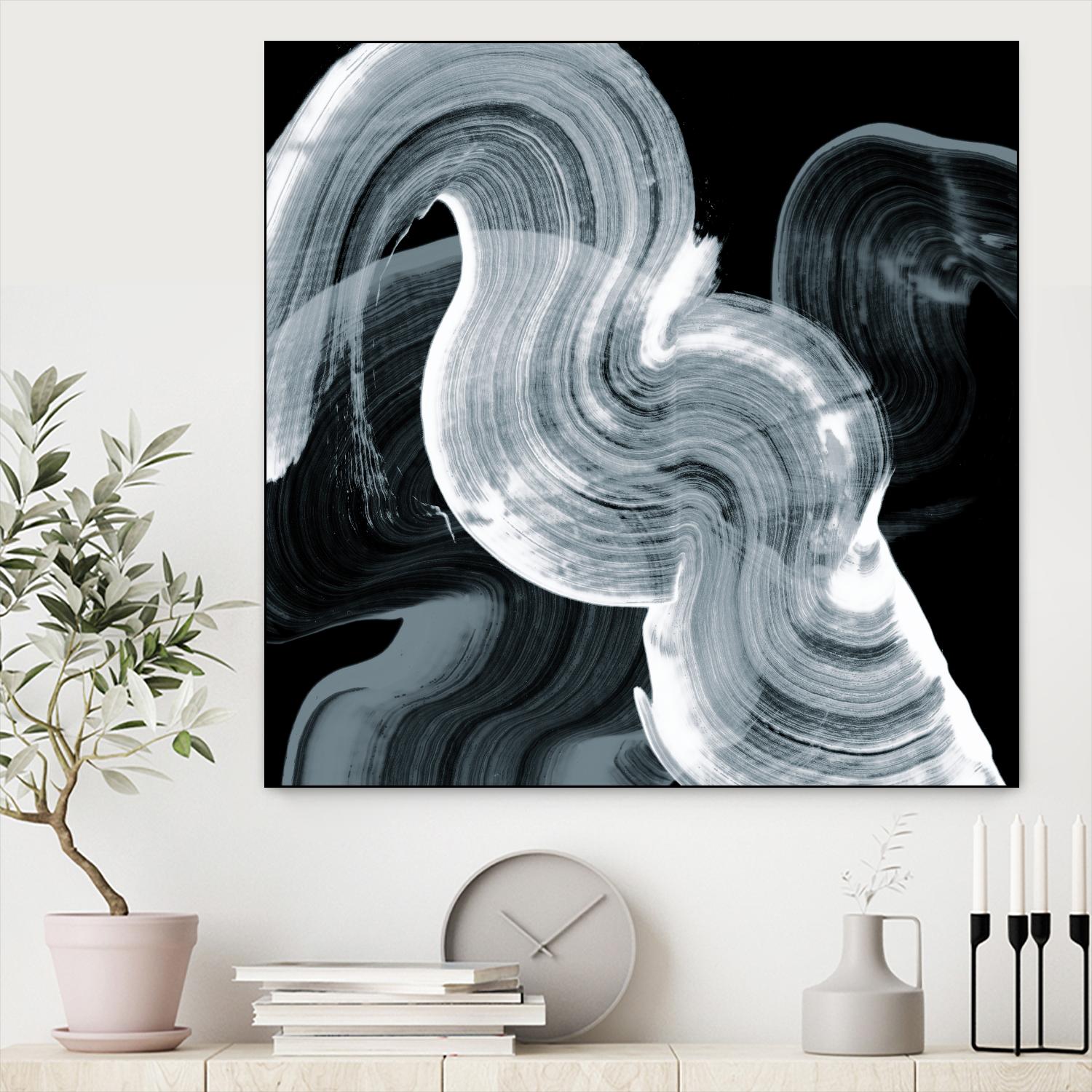 Swirl II by PI Studio on GIANT ART - white abstract