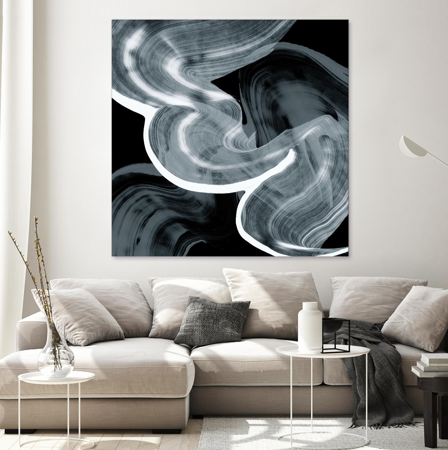 Swirl III by PI Studio on GIANT ART - white abstract