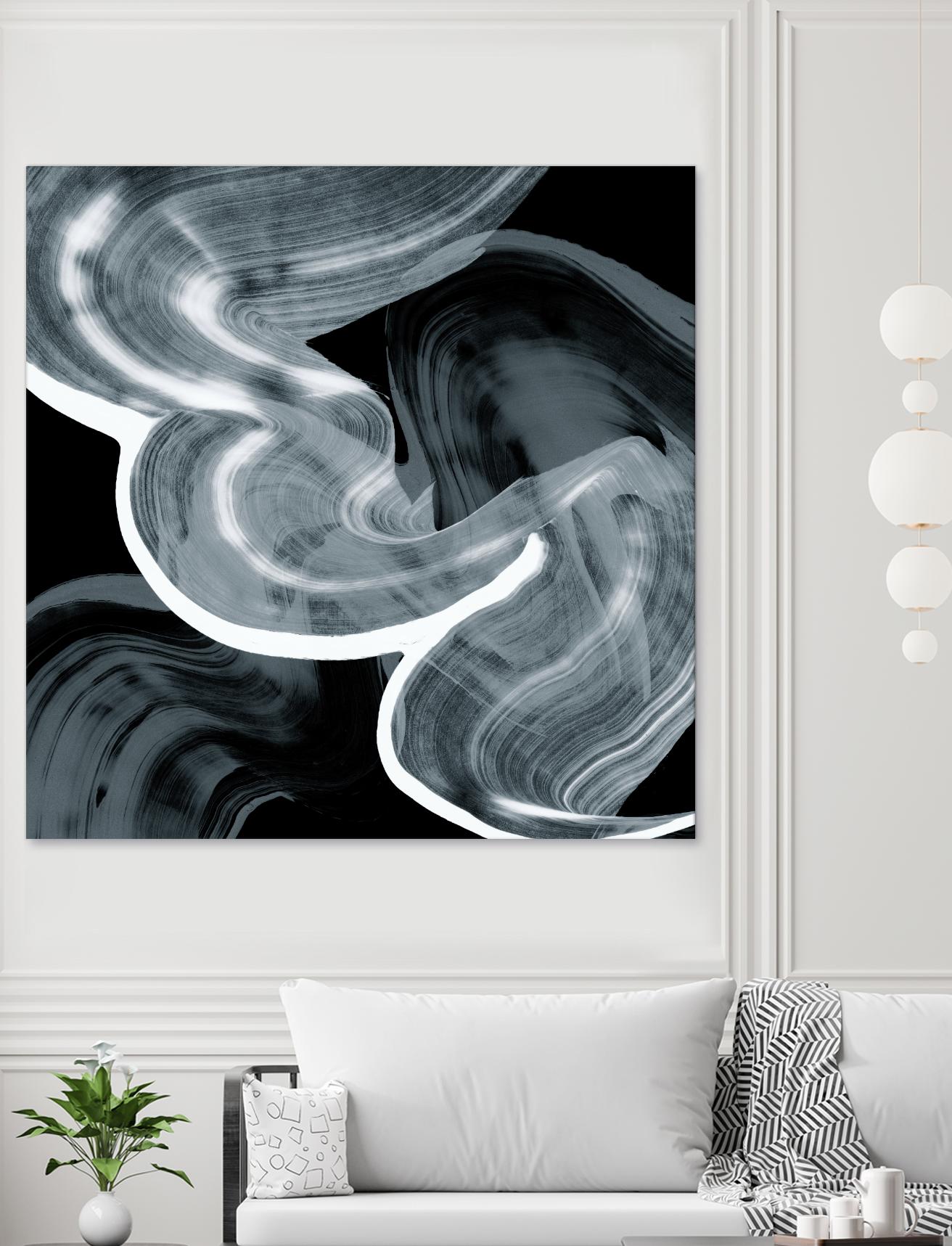 Swirl III by PI Studio on GIANT ART - white abstract