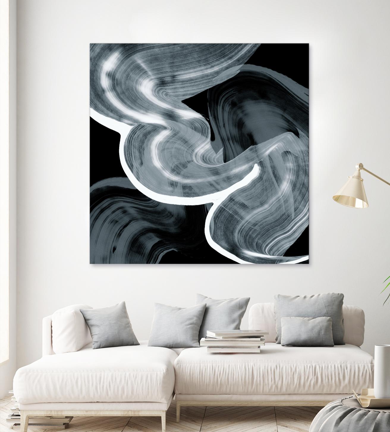 Swirl III by PI Studio on GIANT ART - white abstract