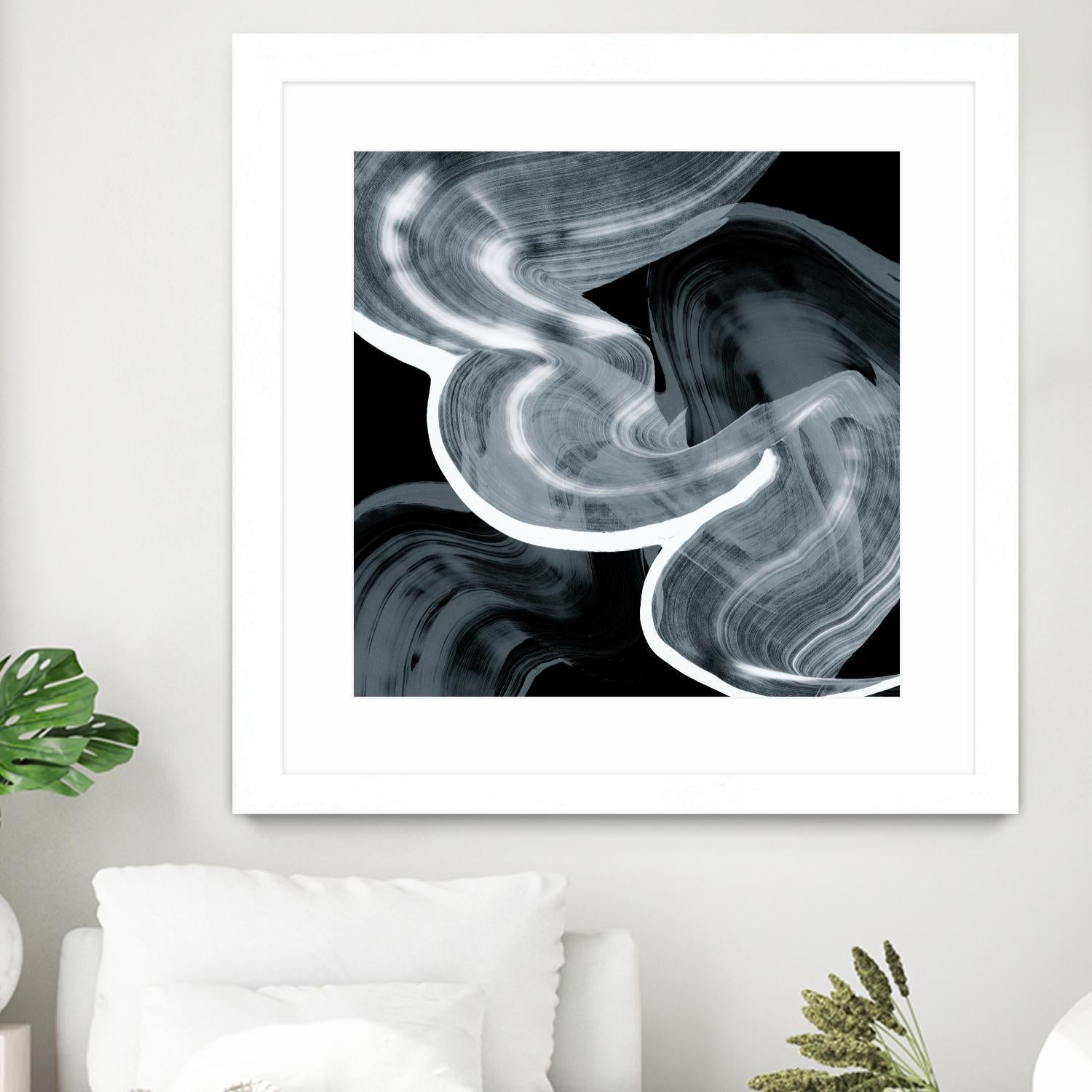 Swirl III by PI Studio on GIANT ART - white abstract