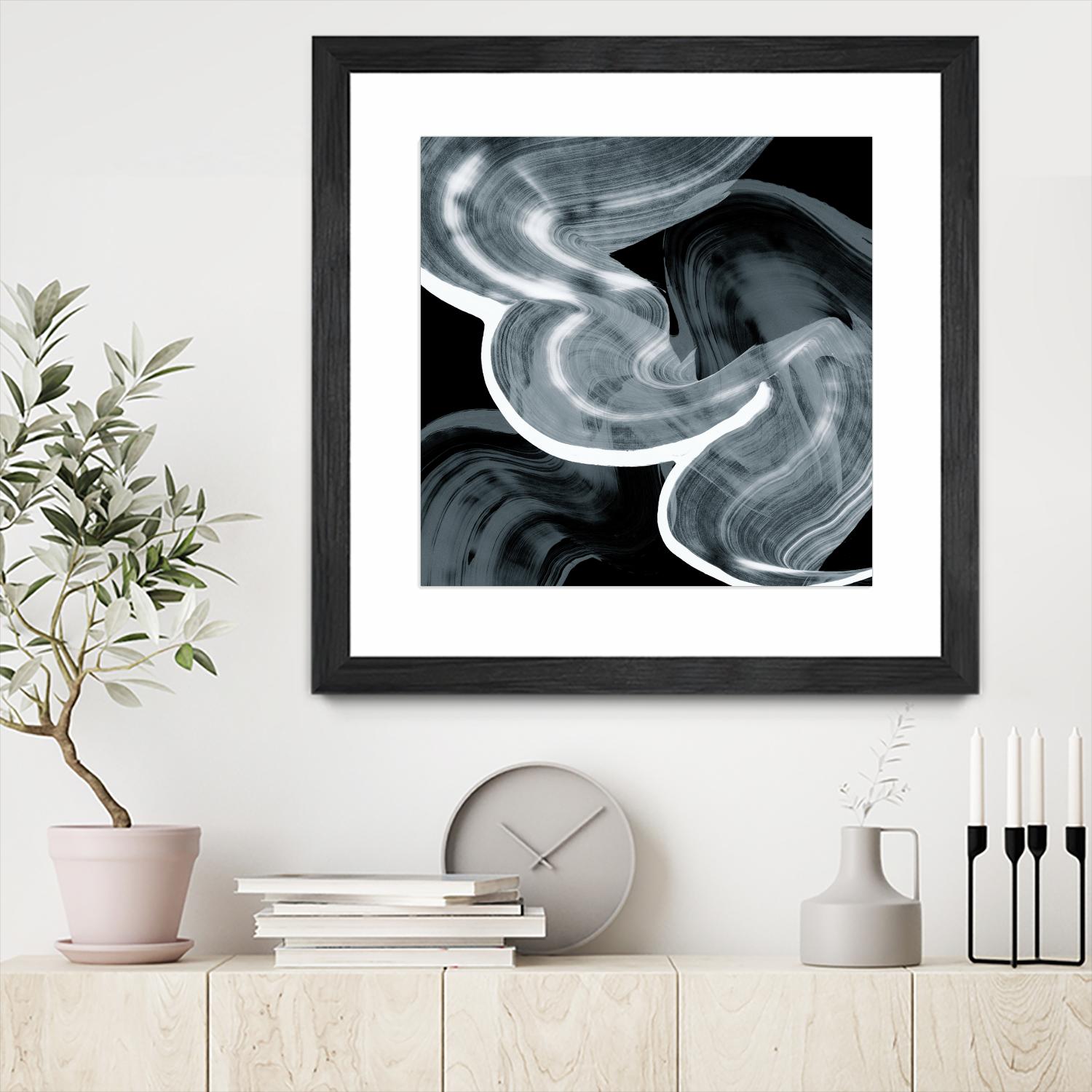 Swirl III by PI Studio on GIANT ART - white abstract