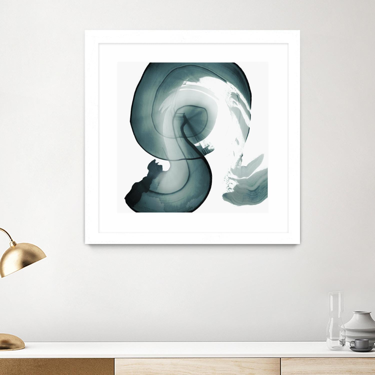 Swirl IV by PI Studio on GIANT ART - white abstract