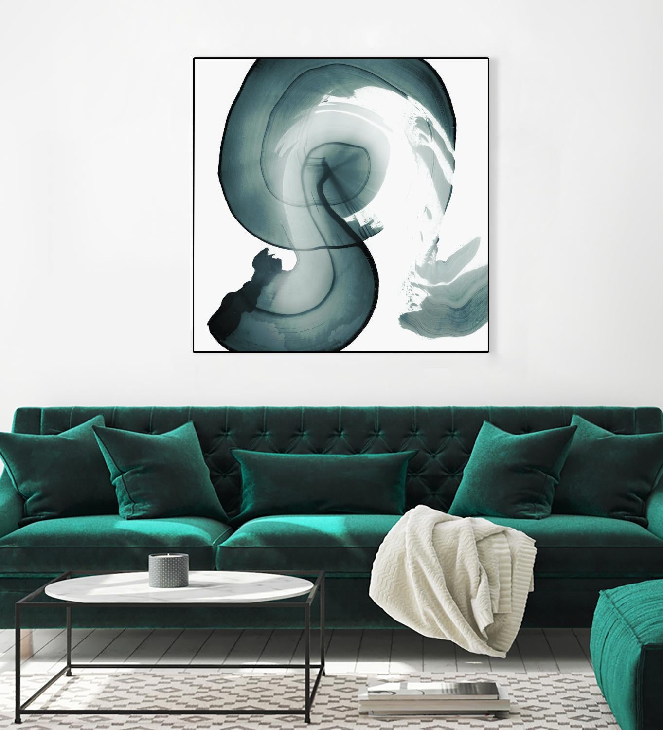 Swirl IV by PI Studio on GIANT ART - white abstract