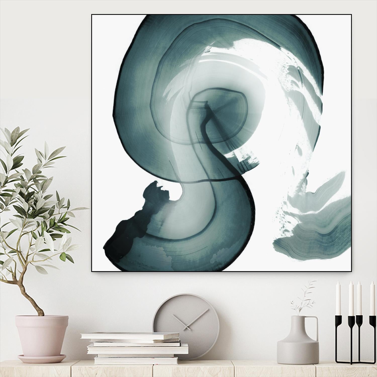 Swirl IV by PI Studio on GIANT ART - white abstract