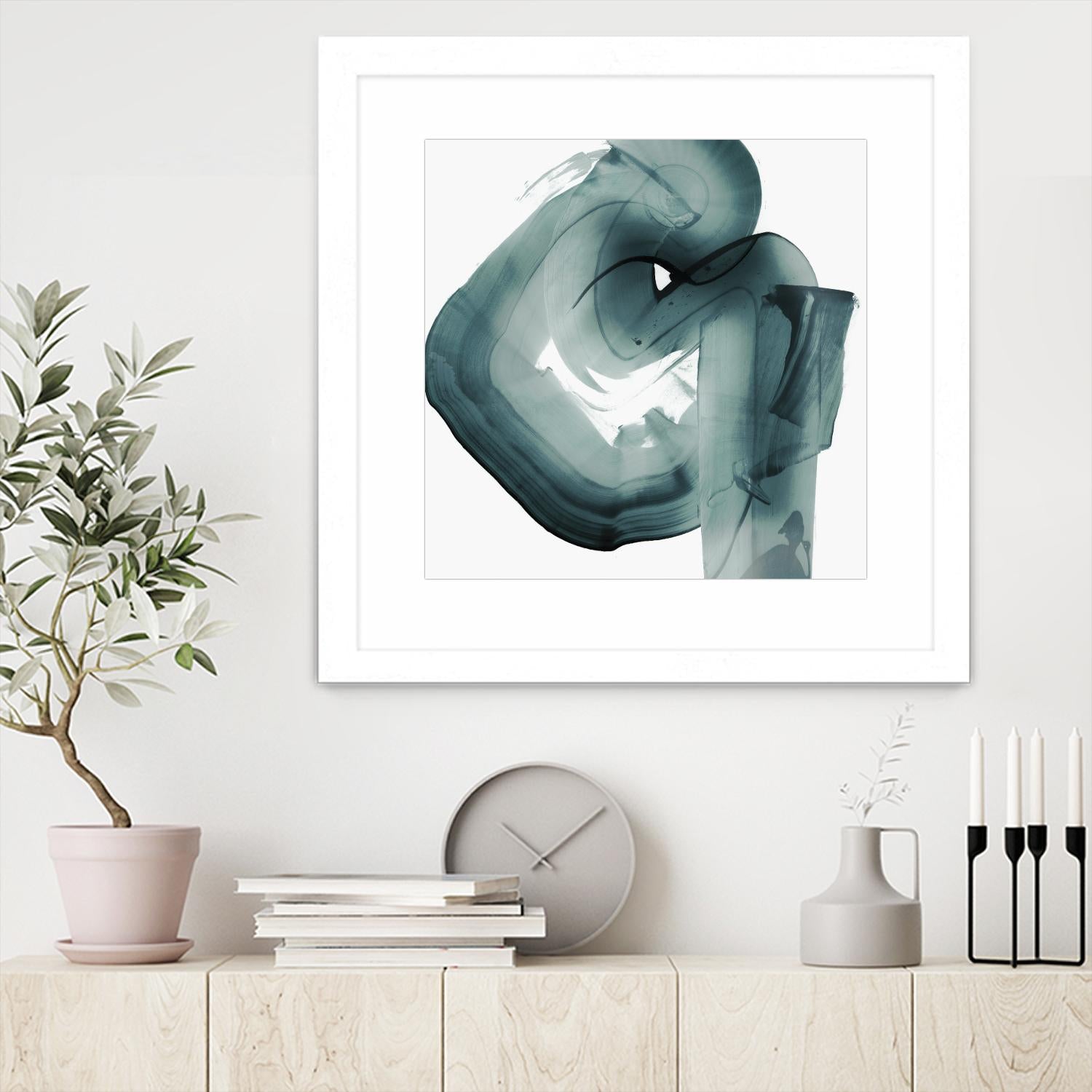 Swirl V by PI Studio on GIANT ART - white abstract