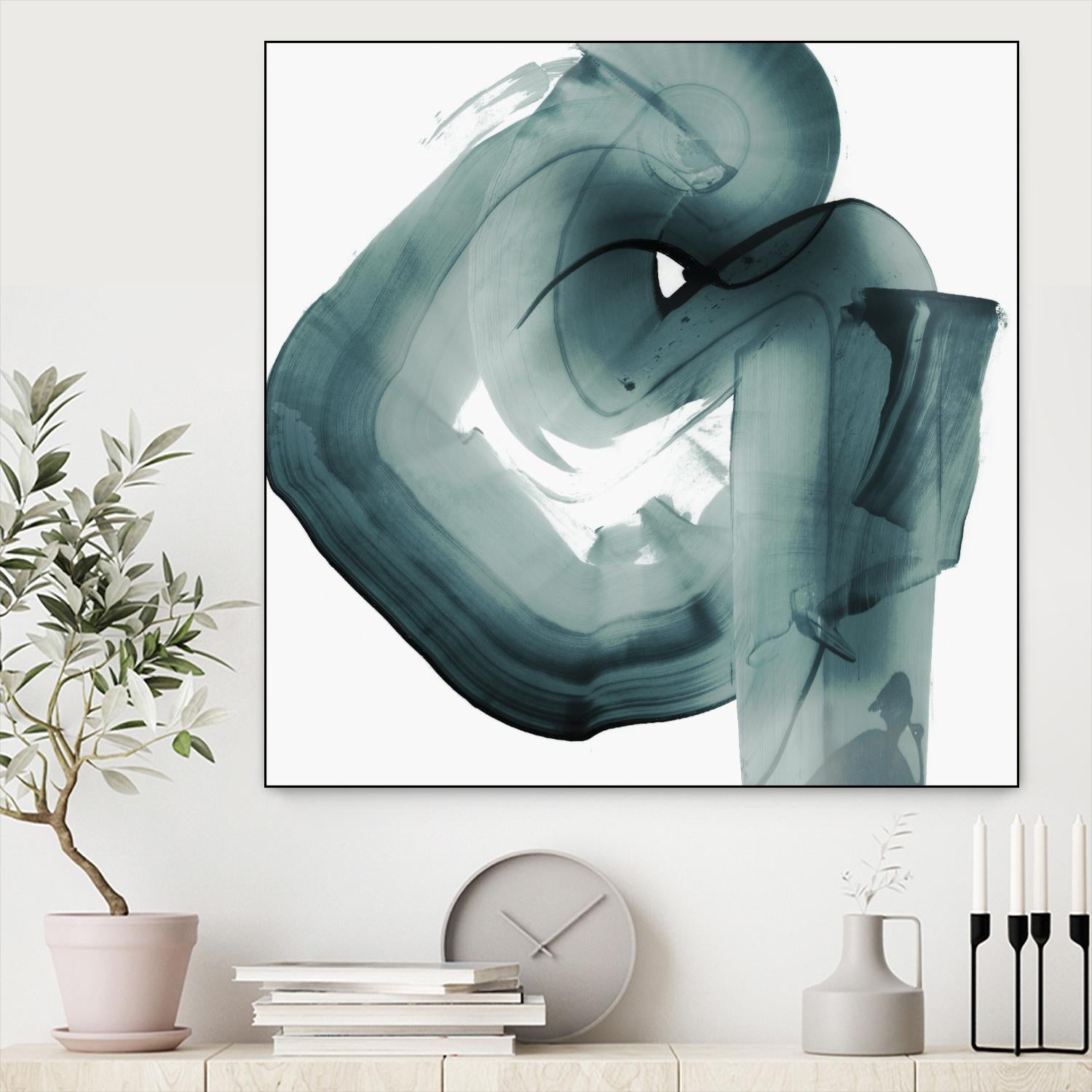 Swirl V by PI Studio on GIANT ART - white abstract