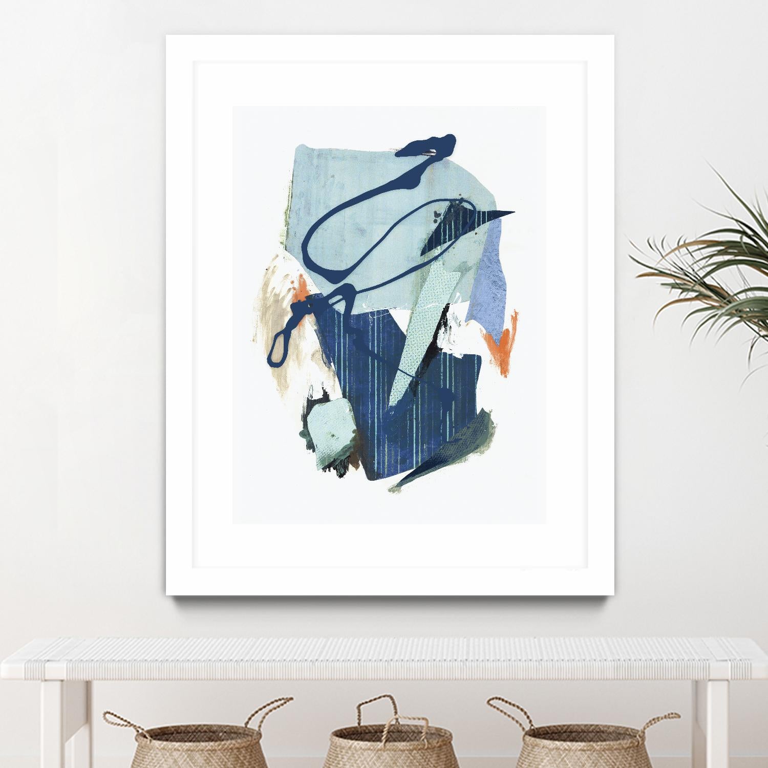 Collage I by PI Studio on GIANT ART - cyan abstract