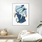 Collage I by PI Studio on GIANT ART - cyan abstract