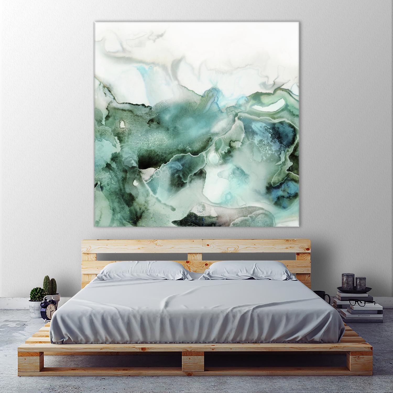 Mint Bubbles I by PI Studio on GIANT ART - white abstract