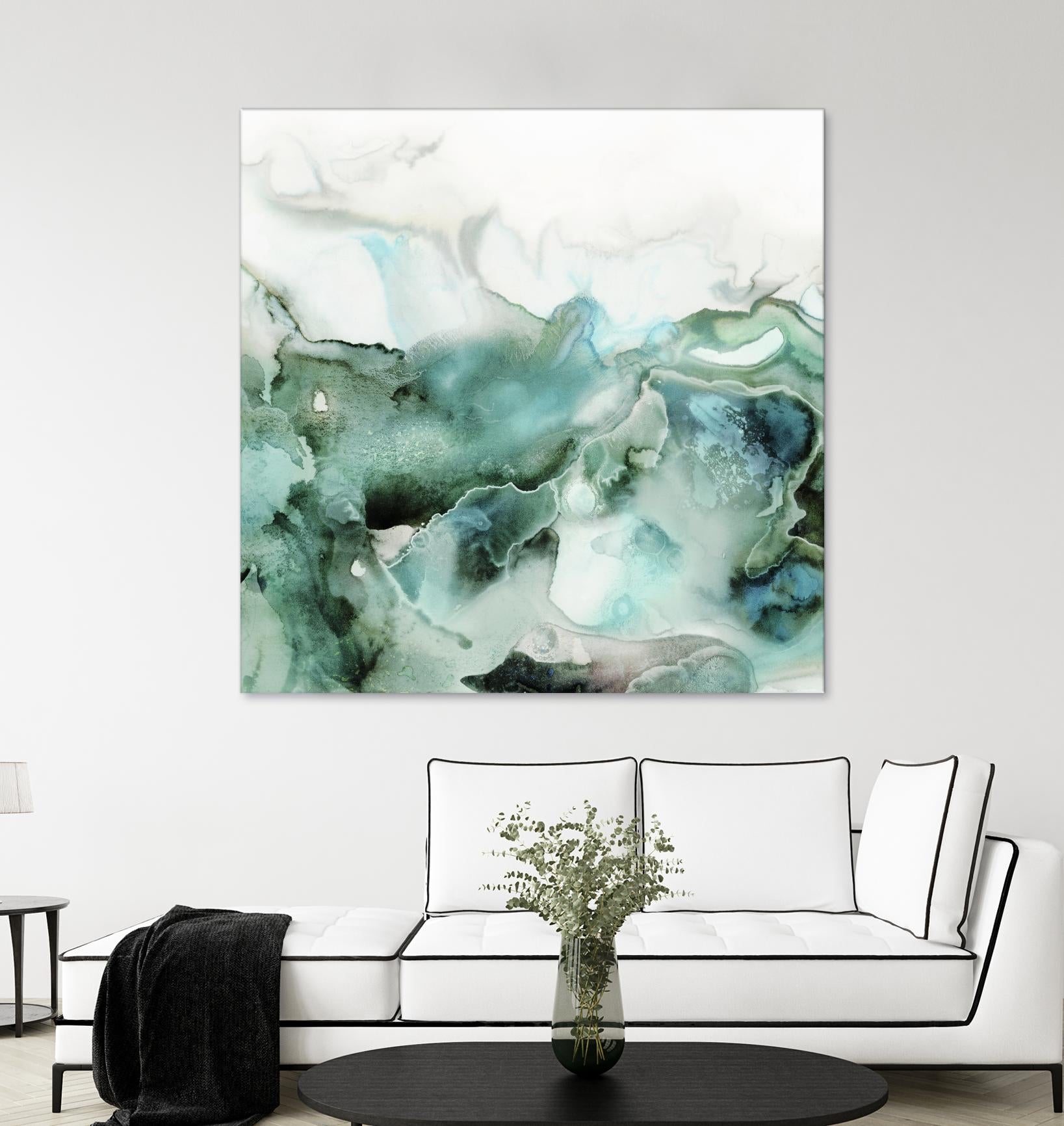 Mint Bubbles I by PI Studio on GIANT ART - white abstract