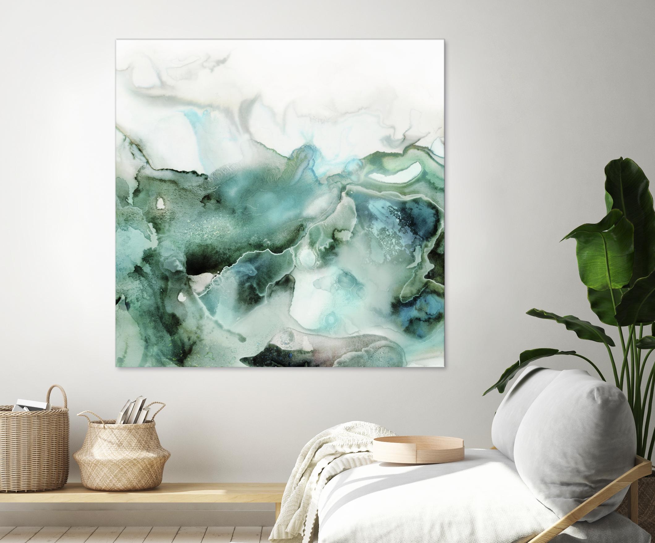 Mint Bubbles I by PI Studio on GIANT ART - white abstract