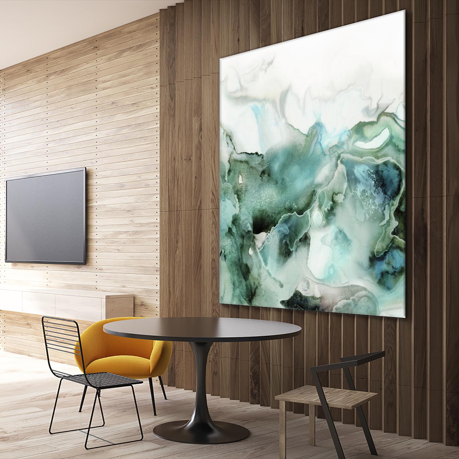 Mint Bubbles I by PI Studio on GIANT ART - white abstract