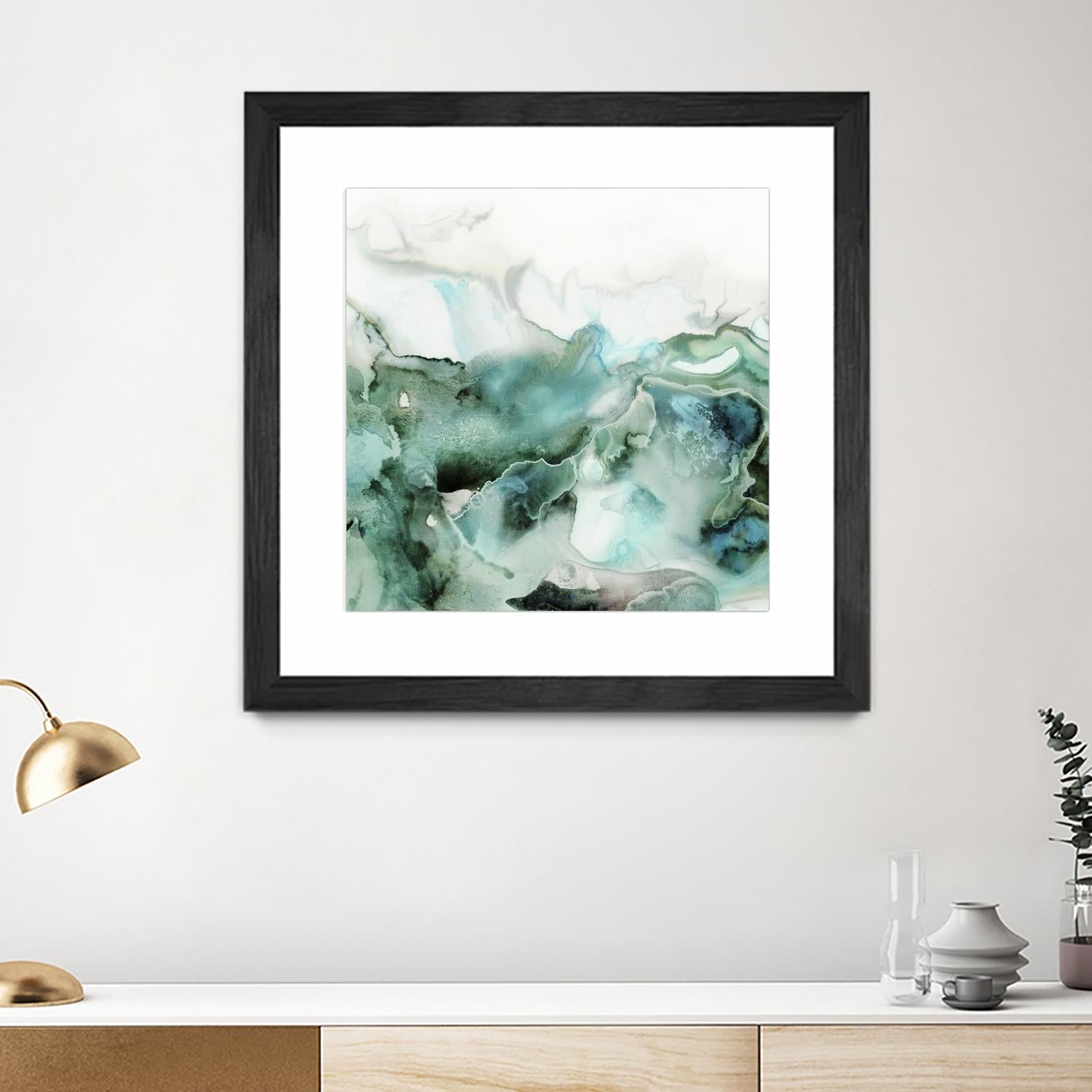 Mint Bubbles I by PI Studio on GIANT ART - white abstract