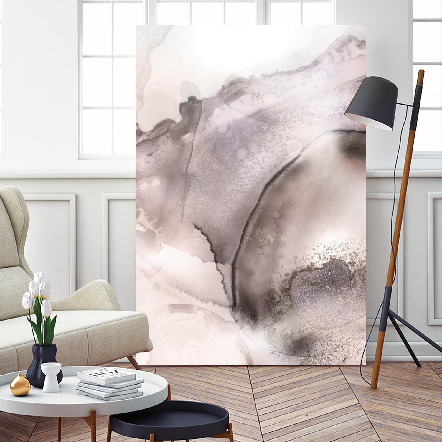 Mint Bubbles II Lavender Version by PI Studio on GIANT ART - white abstract